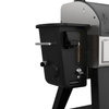 A close up shot of the Camp Chef Woodwind Pro 24 Wifi Pellet Grill's Hopper on a white background.