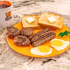 Life style shot of Waltons Holly PSS a breakfast style plate