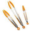 Orange Silicone Tongs Set
