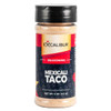 A shaker of Mexicali Taco Seasoning from Excalibur