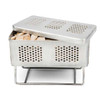 The Flip Professional Smoke Box with wood chips inside