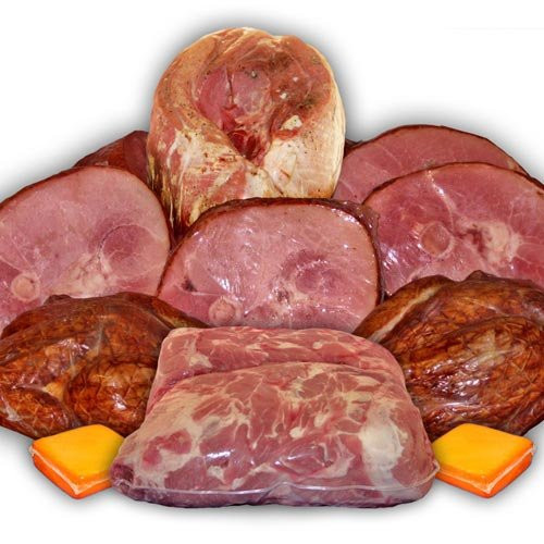 Shrink Bags around different kinds of meat and cheese (7" x 12")