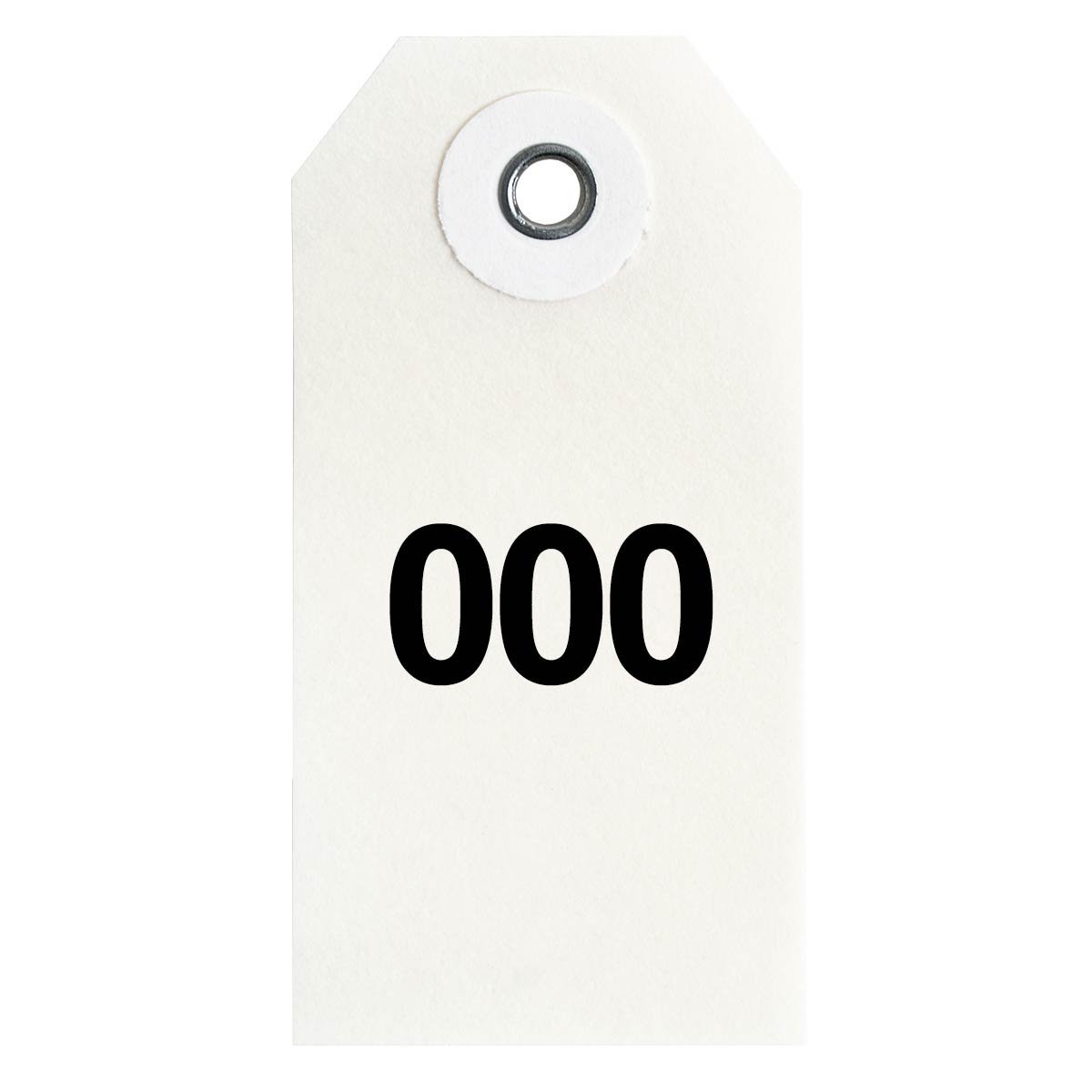 Vulcanized Water Resistant Numbered Tag