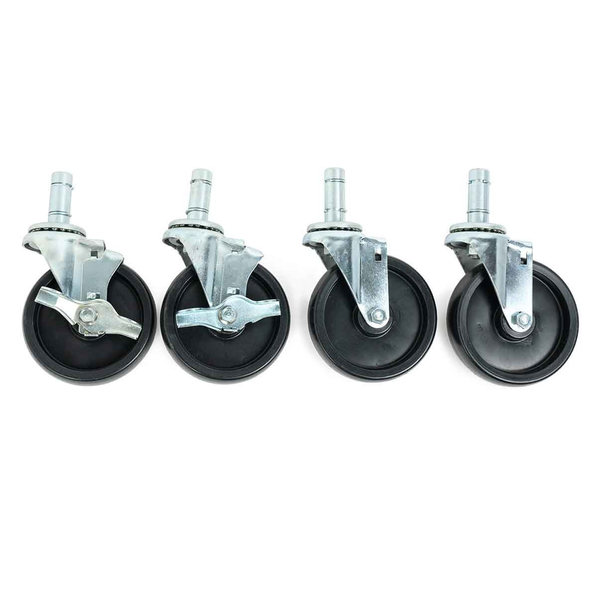 Caster Set for Wire Shelving