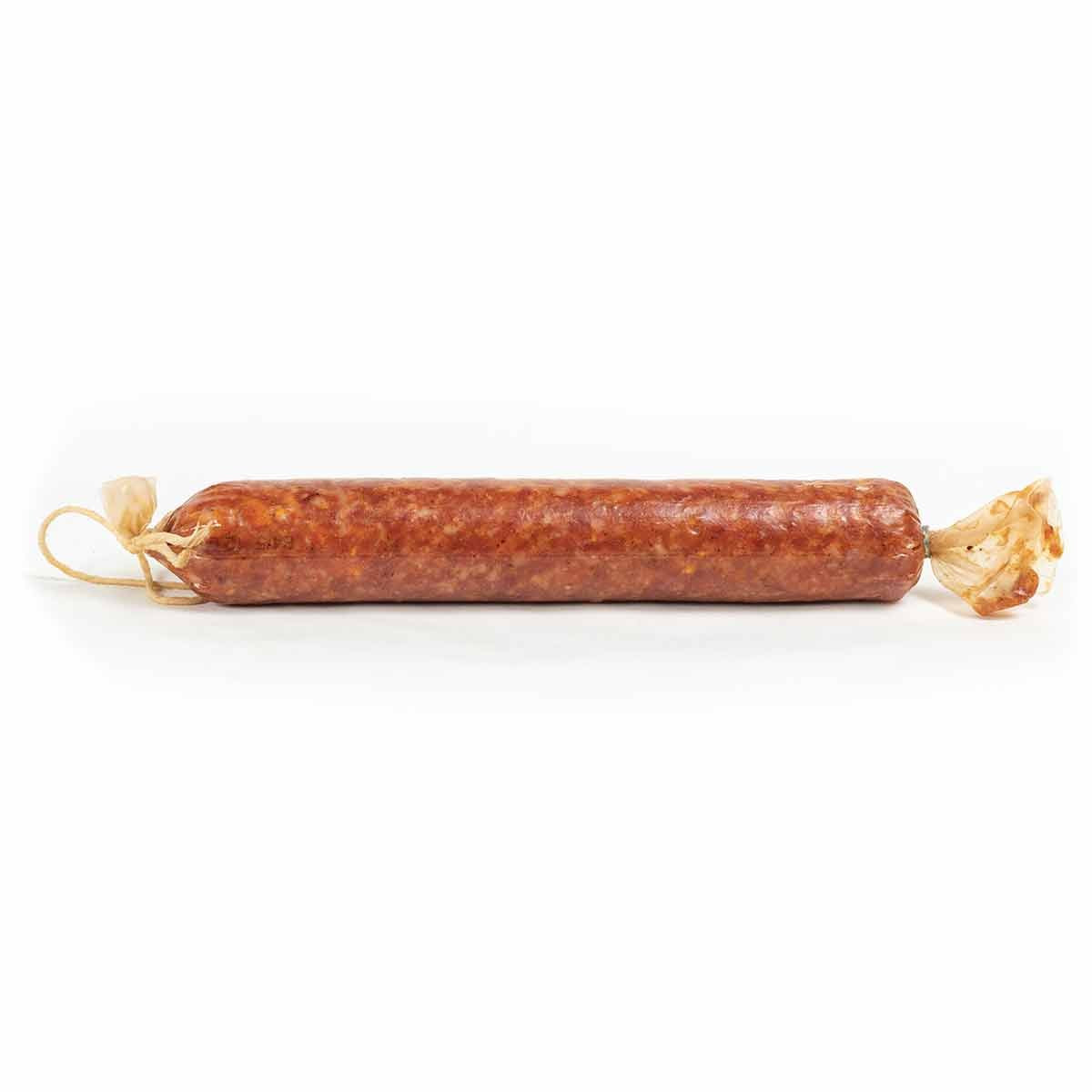 A stuffed Clear Pre-Stuck Fibrous Casing