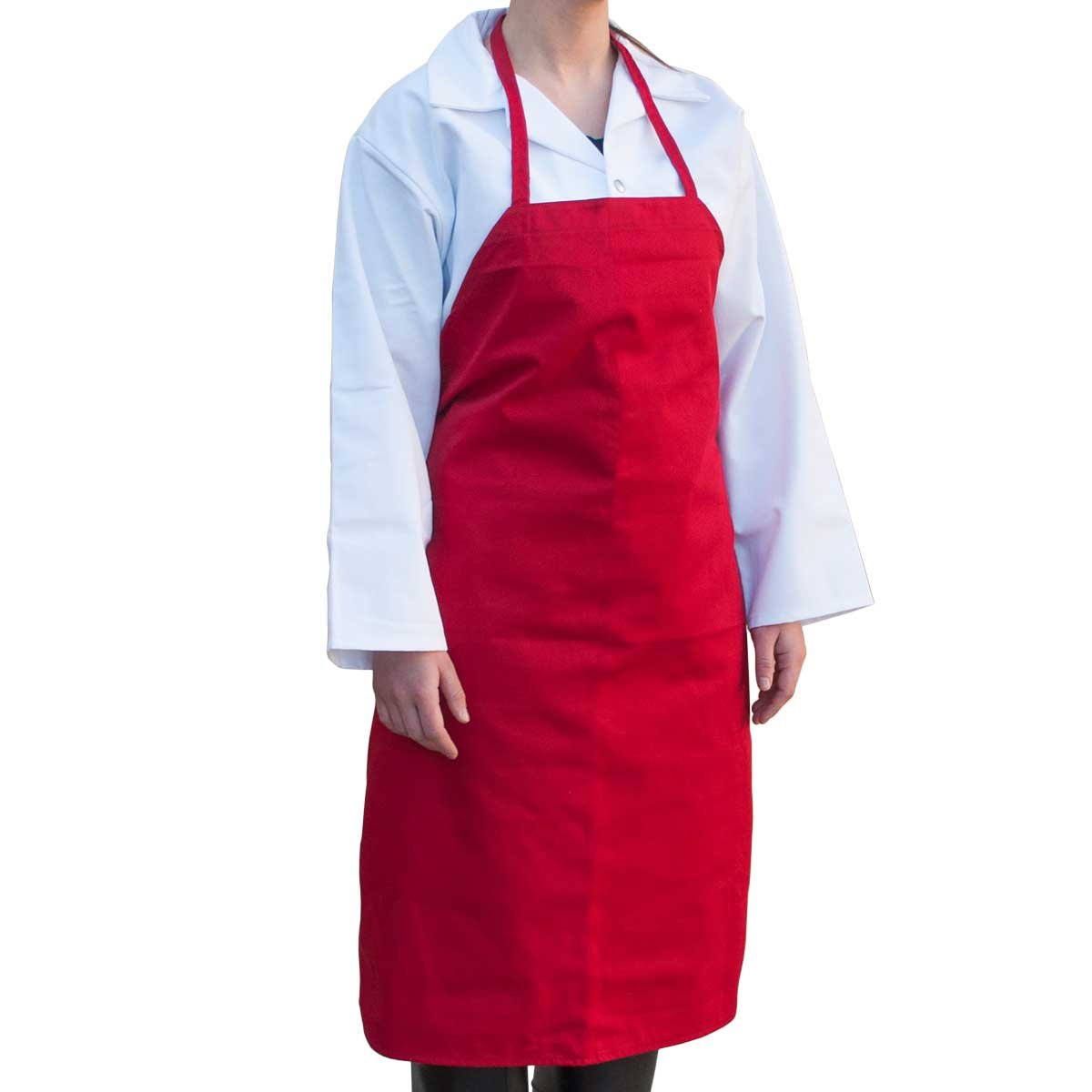 Red Cotton Apron
