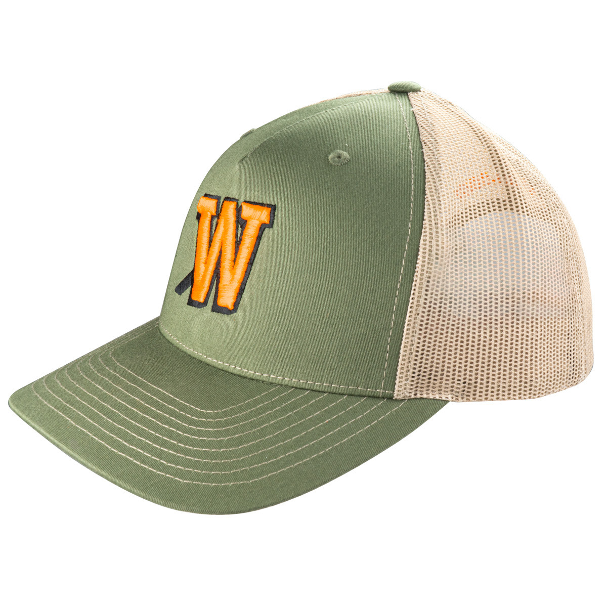Walton's W Olive and Tan Hat