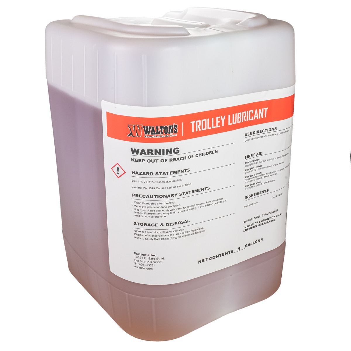 Walton's Trolley Lubricant 5 Gallons