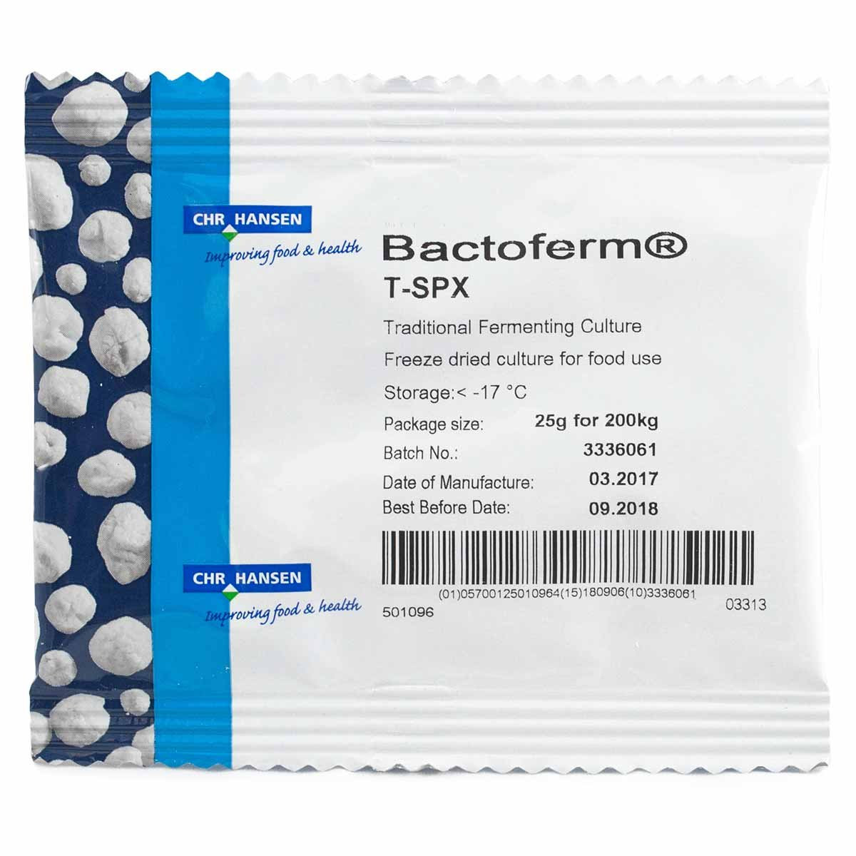 A package of Bactoferm® T-SPX 25g Meat Starter Culture