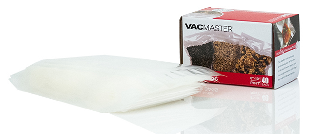 Vacmaster 948300 Pint, Quart, Gallon Full Mesh Vacuum Seal Bags - 60 Pack