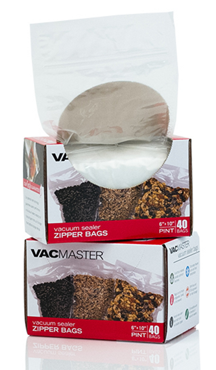 11.5 x 14 Full Mesh Vacuum Seal Gallon Bags - 40 Pack