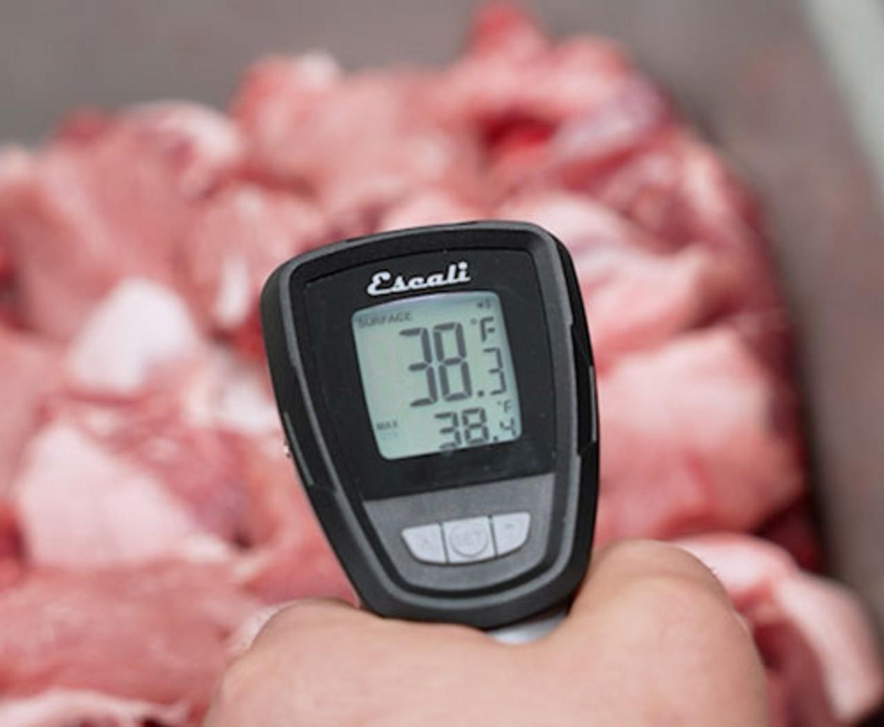 Escali Infrared Surface and Folding Probe Digital Thermometer Black