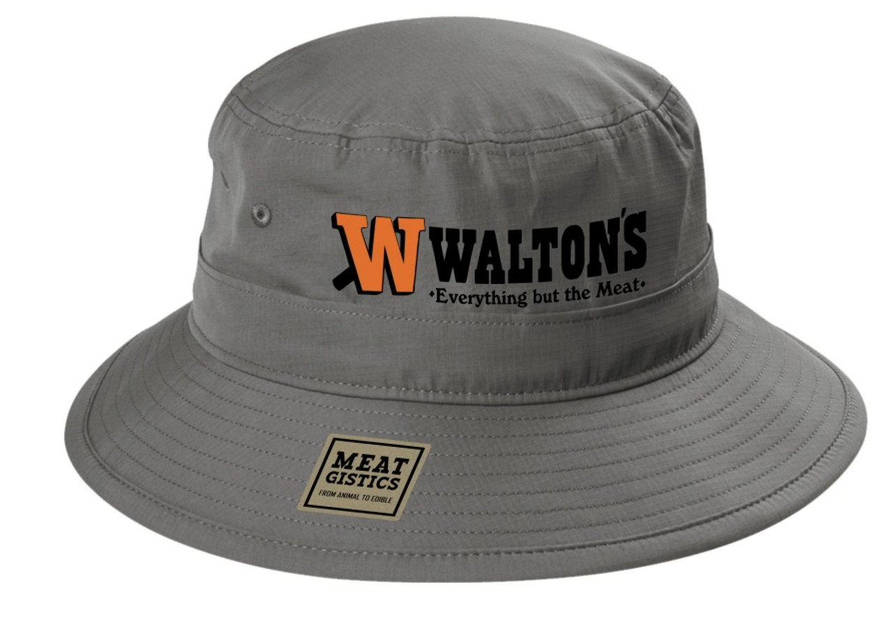 帽子 Walt's Cotton Flat Top Bucket Hat Walton's Bucket Hat Gray - Walton's