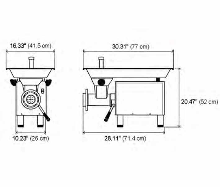 ProCut 22 KG22WSS Meat Grinder 1 HP Walton's