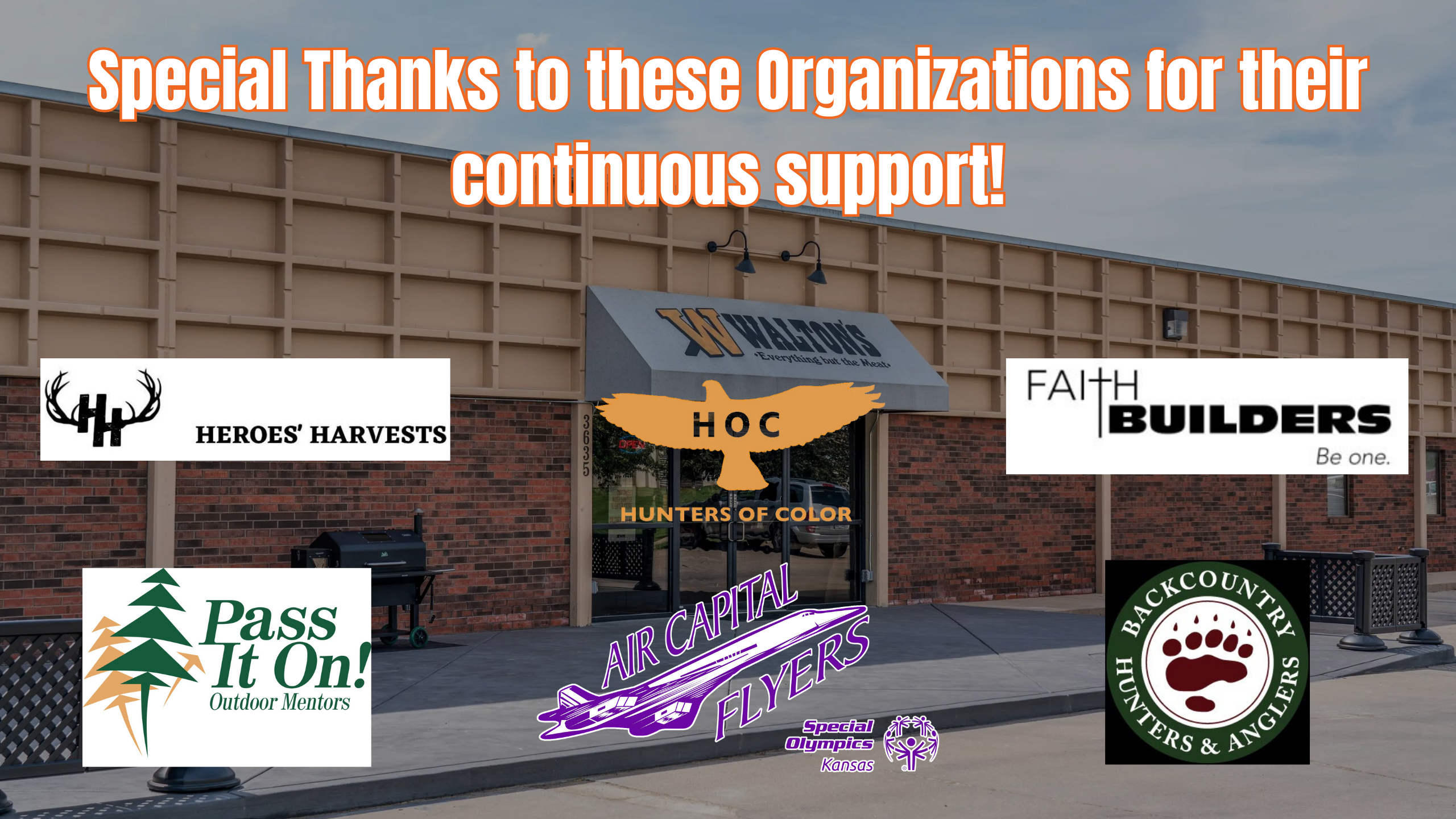 Organizations Walton's Sponsors  