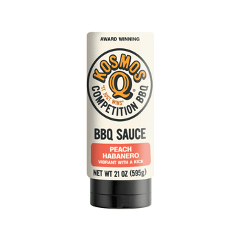 Kosmos Q Peach Habanero BBQ Sauce – 21 oz