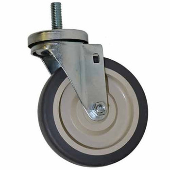 5" Medium-Duty Threaded Swivel Caster