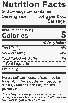 Nutritional Label