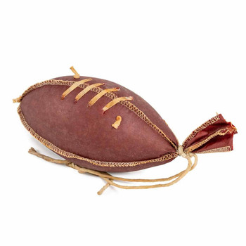 A Summer Sausage Casing in the shape of a Football