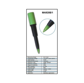 Specifications for the MW102 Temp and pH Meter with MA920B pH Electrode