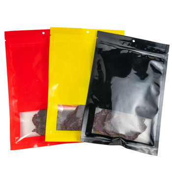 Premium Windowed Jerky Bags Resealable, Durable & Customizable