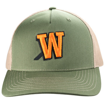 Walton's W Olive and Tan Hat Front