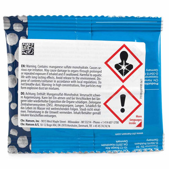 The back of a package of Bactoferm® F-RM-52 US 25g Meat Starter Culture