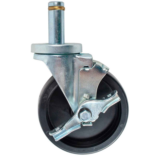 5" Heavy Duty Grip Ring Stem Caster w/ Brake Walton's