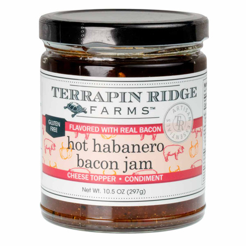 Terrapin Ridge Farms Hot Habanero Bacon Jam is an awesome dip, cheese topper or glaze base!