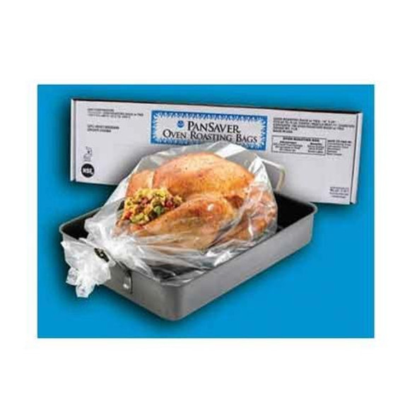An Oven Cooking Bag with chicken in it, ready to go in the oven