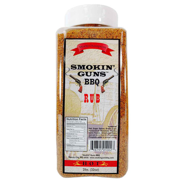 Smokin Guns BBQ Hot Rub (32 oz.)