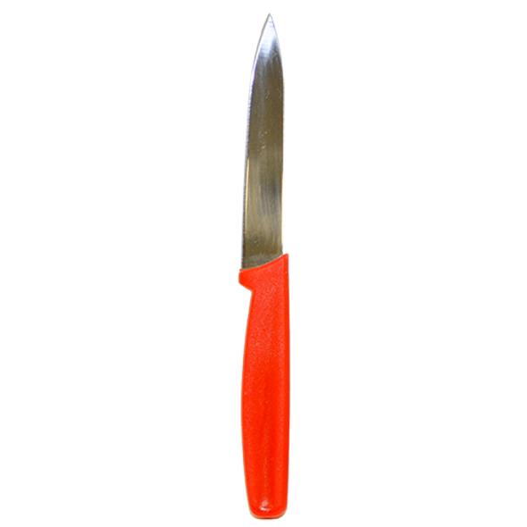 4in Paring Knife with a Red Handle