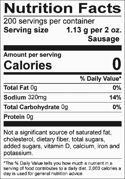 Nutritional Label