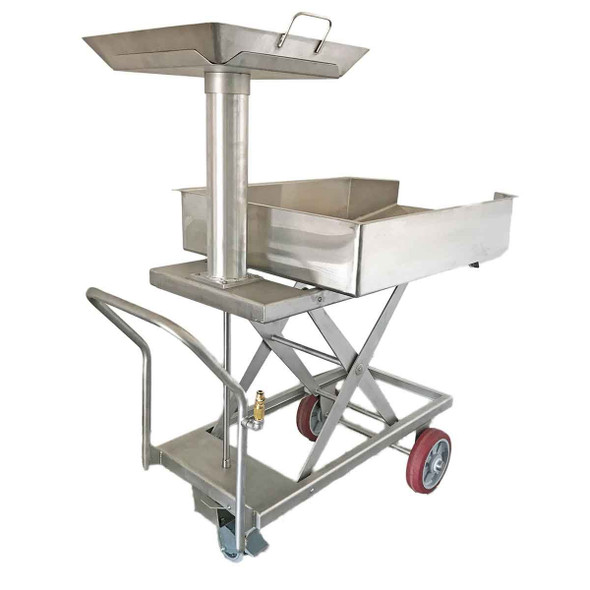 Elevating Offal Cart Water Operated Cart