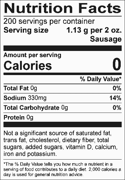 Nutritional Label