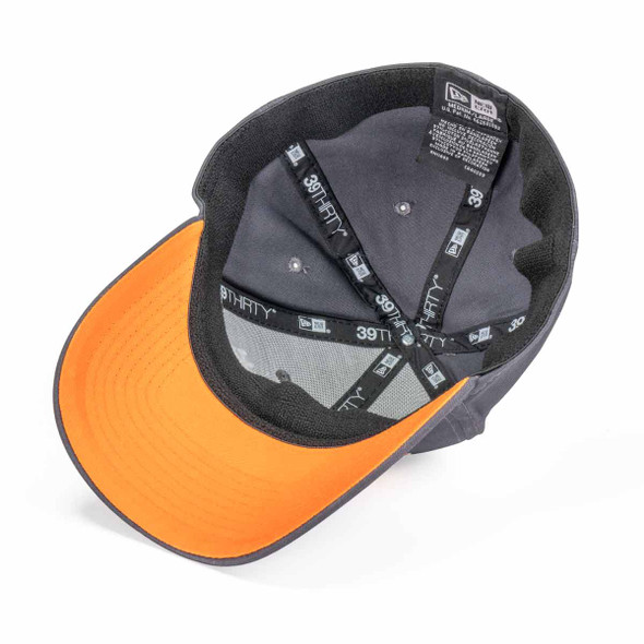 Underside of the Orange New Era Waltons Hat
