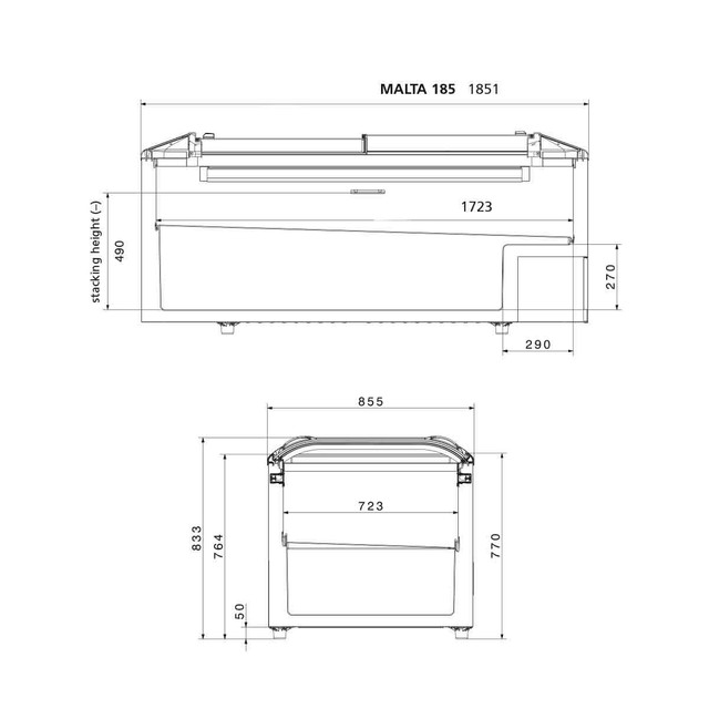 AHT Malta 185 Freezer and Chiller Walton's
