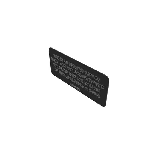 Toro Service Deck Decal 132-6922