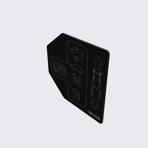 Toro Left Control Lever Decal 139-2395