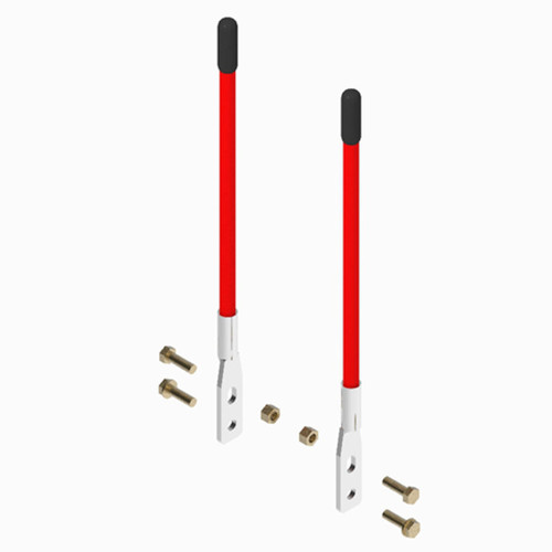 Toro Blade Guide Kit Short (2) Guides with Hdw MSC13652