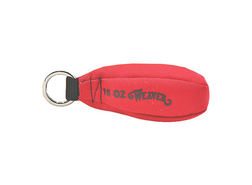 WEAVER 16oz THROW WEIGHT, RED — Rotary 08-98320-RD