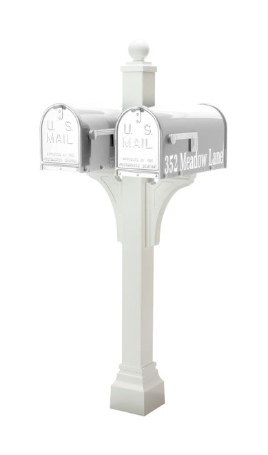 Janzer Double Post-Texture White