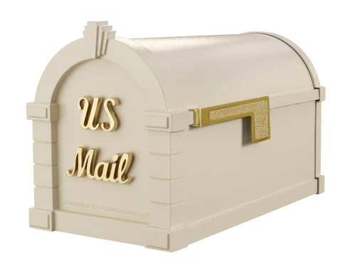 Almond w/ Polished Brass Script