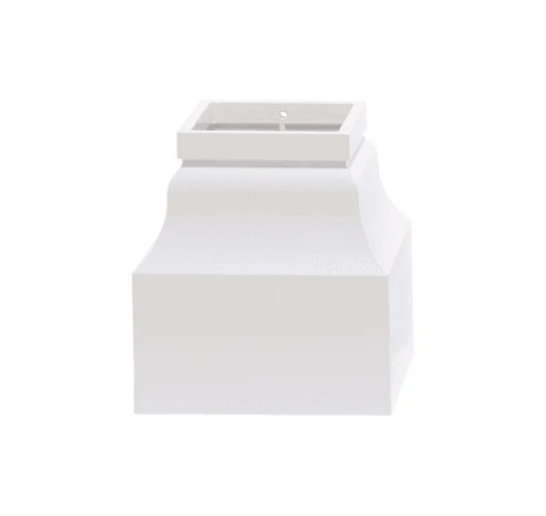 White Decorative Post Cuff
