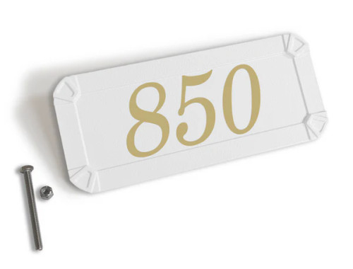 White plaque