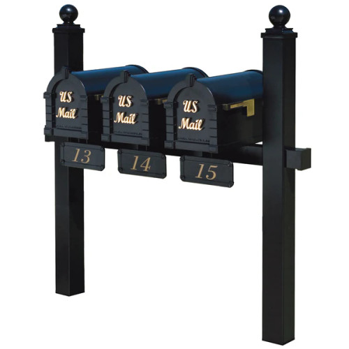 Gaines Keystone Series Triple Mount Black