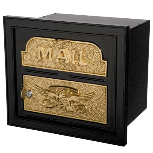Black Classic Faceplate w/Polished Brass Accents