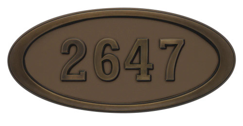 Large Oval Bronze w/Antique Bronze
