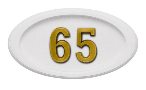 Small Oval All White