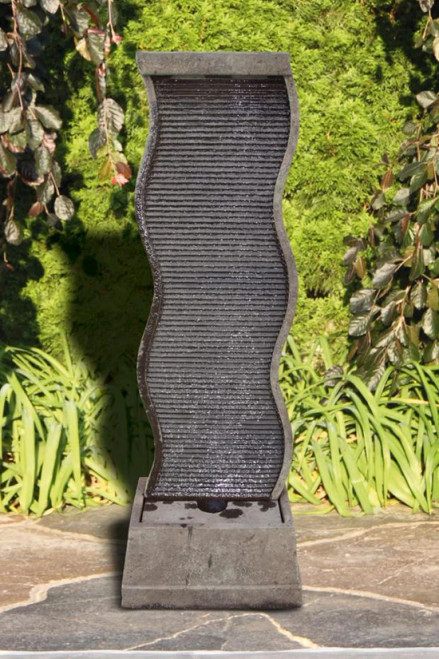 61" Curved Water Wall Fountain - 3856